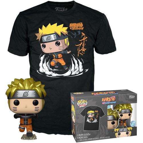 Figurine Funko Pop - Naruto - Naruto Uzumaki (Métallique) - T-Shirt