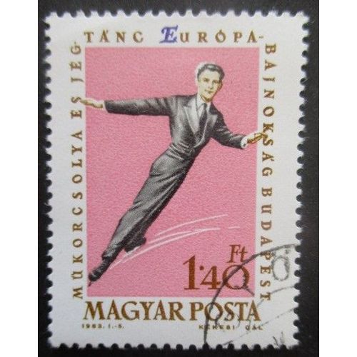 Hongrie N°1543 Patinage Artistique Oblitéré