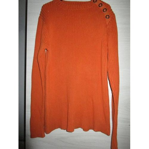 Pull Homme Orange Taille 40