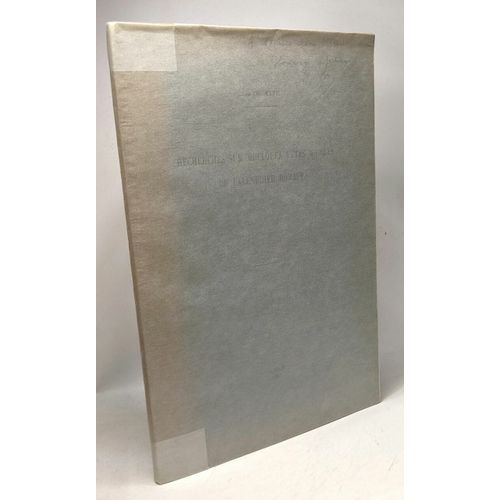 Recherches Sur Quelques Fêtes Mobiles Du Calendrier Romains / Extrait De L'antiquité Classique Tome V Fasc. 2 - 1936 Et Tome Vi Fasc. 1 1937