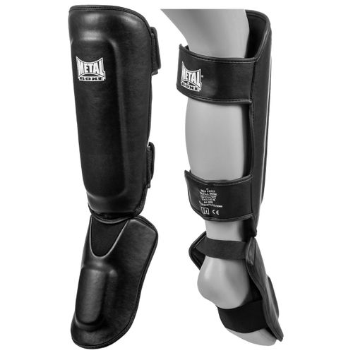 Protège Tibias Métal Boxe Furious Noirl