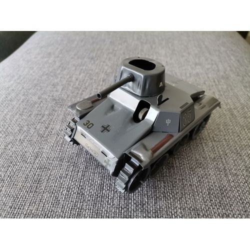 Tank Ancien Jouet En Tôle Vintage Remontage Par Clef