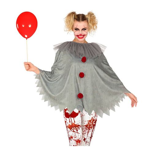 Costume Ou Poncho De Clown Effrayant Pour Adultes