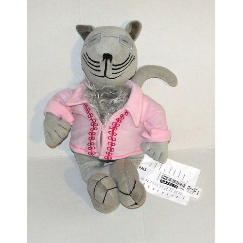 Peluche Chat Pals Veste Rose Ikea - Doudou Animal 34 Cm