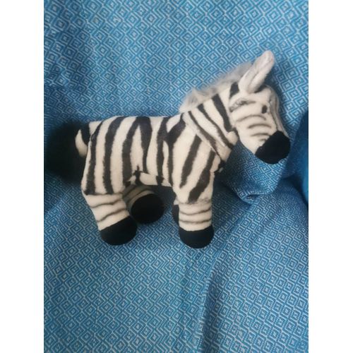 Doudou Peluche Zébre Debout Nature Planet Plan International
