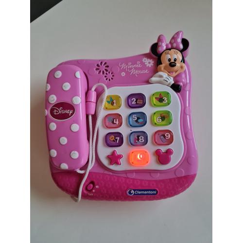 téléphone minnie mouse parlant jouet educatif clementoni
