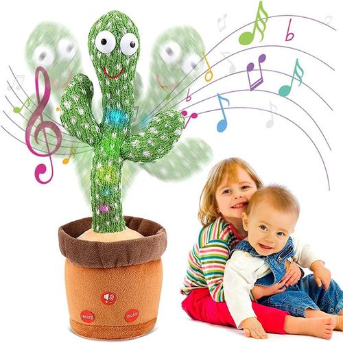 Cactus Qui Danse Avec Mouvement Électronique Pour Enfants Pour Apprendre Les Langues Et Le Rythme Peluche Décorative 13*33