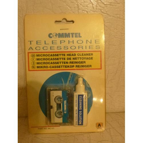 microcassette head cleaning microcassette de nettoyage COMMTEL