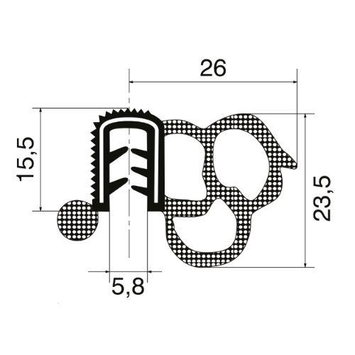 Joint De Porte Avant 4.30 M Pour Fiat Ducato 230 244 Boxer Jumper 1348439080