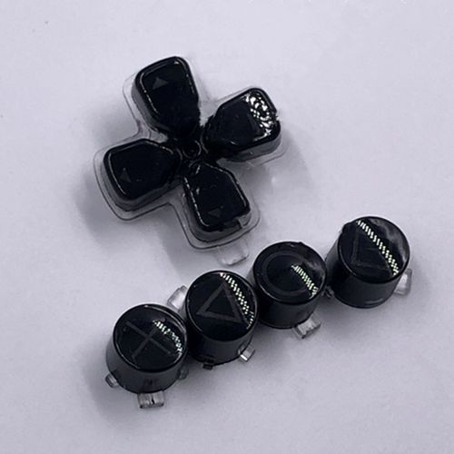 Bouton Cristal De La Manette De Jeu Abxy Bouton À Fonction Croisée Pièce De Rechange Pour Poignée De Jeu Ps5 (Noir)