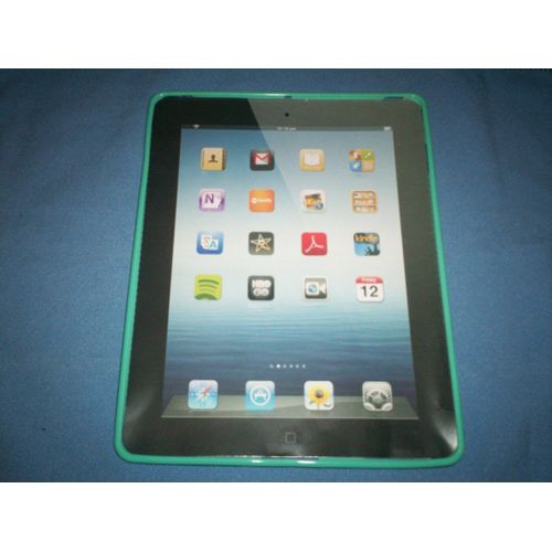 Coque Silicone Ipad 4/3/2 Vert