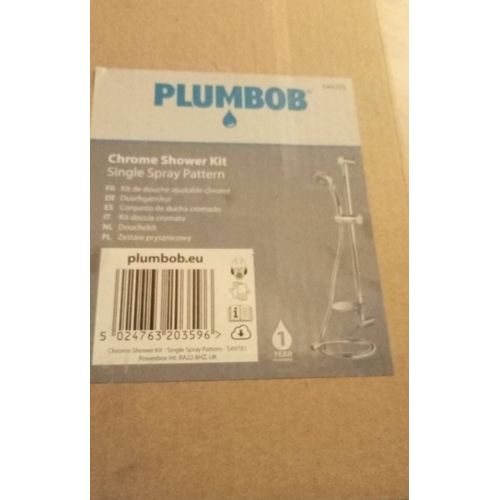 Kit de douche ajustable chromé silverline 
