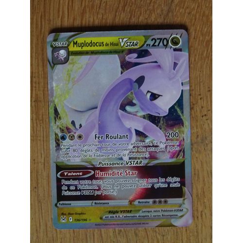 Carte Pokemon Muplodocus De Hisui Vstar Brillante 270 Pv Eb11 Origine Perdue 136/196