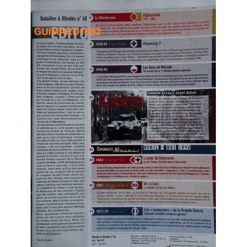 Magazine Batailles Et Blindes N°48