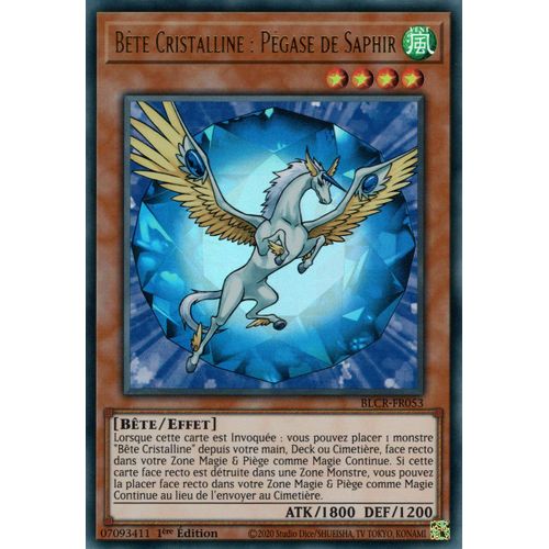 Blcr-Fr053 Bête Cristalline : Pégase De Saphir