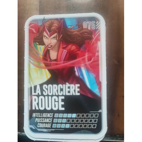 Carte Marvel La Sorciere Rouge N°075 Leclerc 2022