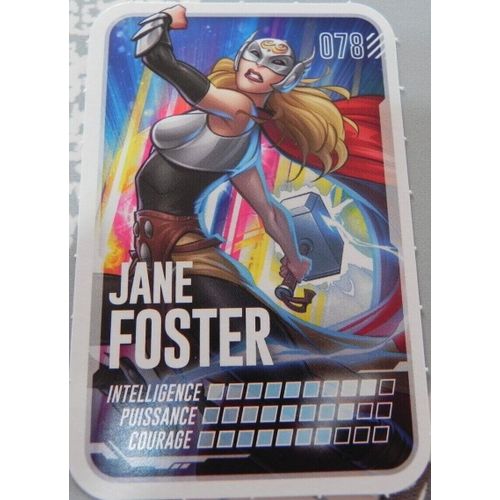 Carte Marvel Jane Foster N°078 Leclerc 2022
