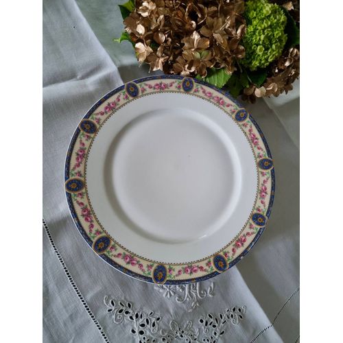 Assiette Plate Porcelaine De Limoges-Unique