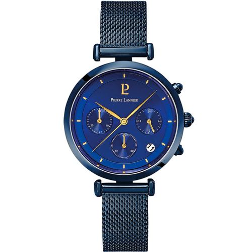Pierre Lannier Lutecia Femme Chrono Acier Bleu 084j869