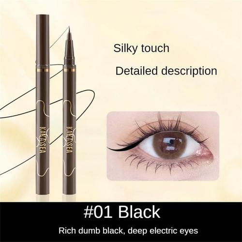 Stylo Eyeliner Liquide Étanche À Vaccage Rapide",Ultra-Fin,256,Noir,Marron,Durable,Couché,Crayon Eyeliner En Ver À Soie,Miles Des Yeux,"Maquillage - Type B01 