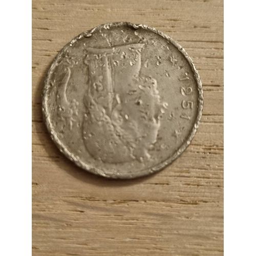 Monnaie 1 Fr Belge Rare 