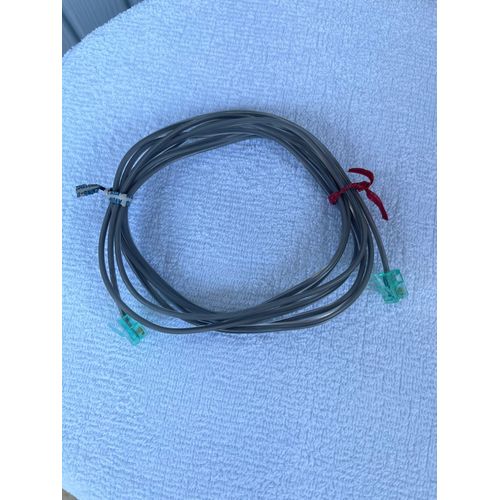 2 Cables rallonge téléphone RJ11, male/male, 215 cm et 25 cm