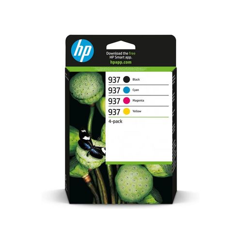 HP 937 - Pack de 4 - noir, cyan, magenta, jaune - original - cartouche d'encre - pour P/N: 403X8B#ABF, 403Y0B#AB5, 537P5B, 53N94B, 5A0S0C
