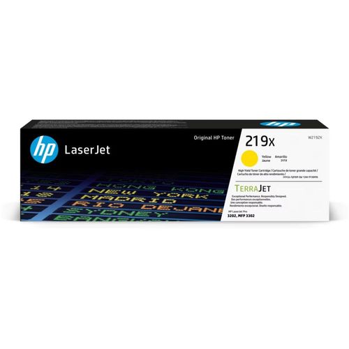 HP 219X - À rendement élevé - jaune - original - LaserJet - cartouche de toner (W2192X) - pour Color LaserJet Pro MFP 3302fdn