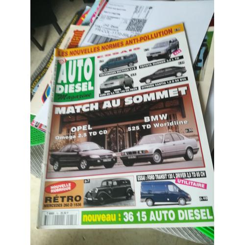 Auto Diesel Magazine 18 De 1995 Audi A6 2.5 Tdi Pack,Toyota Runner 3.0 Td,Multivan Allstar 2.4d,Xantia 1.9d Sx Bva,Opel Omega 2.5 Td Cd,Bmw 525 Td Worldline,Renault 25d,Td,Ford Transit Driver 2.5 Td