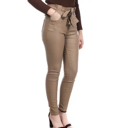 Pantalon enduit outlet beige