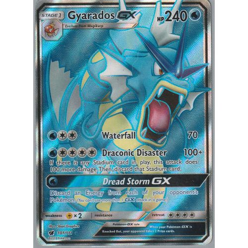 Carte Pokémon - Gyarados Gx (Léviator Gx) - 101/111 - Ultra-Rare -Full Art - Sl4 Invasion Carmin