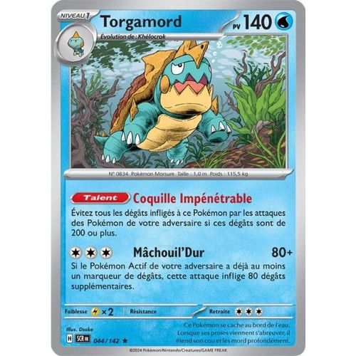 Carte Pokémon - Torgamord - 044/142 - Holo-Rare - Ev7 Couronne Stellaire