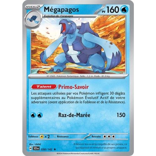Carte Pokémon - Mégapagos - 038/142 - Holo-Rare - Ev7 Couronne Stellaire