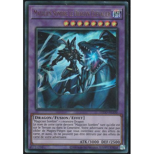 Carte Yu-Gi-Oh - Magicien Sombre Le Dragon Chevalier - Ledd-Fra00 - Ultra-Rare - Dragon Légendaire