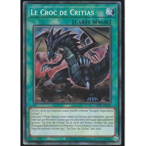 Carte Yu-Gi-Oh - Le Croc De Critias - Ledd-Fra22 - Dragon Légendaire