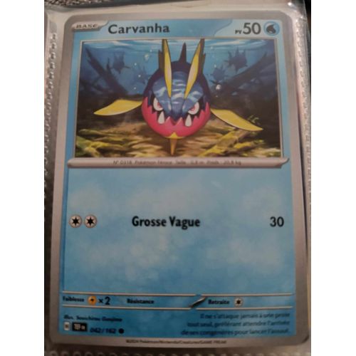 Commune - Pokemon - Forces Temporelles - Carvanha 42/162