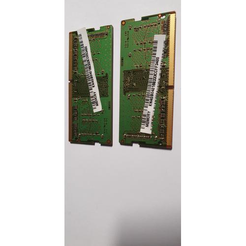 Vends 2 barrettes mémoire 4GB 1RX16 PCA-2666V-SC0.11 (MTA4ATF51264HZ-2G6E1) Pour PC Portable