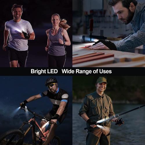 Cadeau Homme Gants LED avec Lumières étanches, Idée Cadeau Lampe Gants  Rechargeable Gadgets Pratique pour Pêche/Camping/Bricoleur