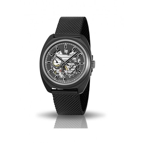 Lip Général De Gaulle 39 Montre Homme Automatique Acier Milanais Noir 671383
