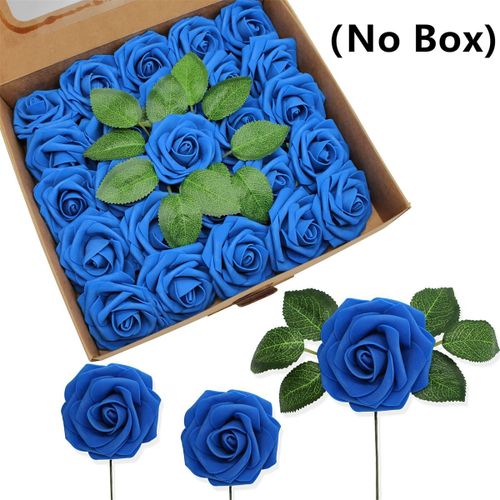 Fleurs Artificielles en Mousse Rouge avec Tige",Tête de Rose,Bouquet de Patients ,Ornement de Vacances,Fournitures de ixde Mariage,"25/30 Pièces