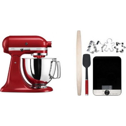 Robot pâtissier Kitchenaid Artisan 5KSM125EER Pack avec kit patisserie