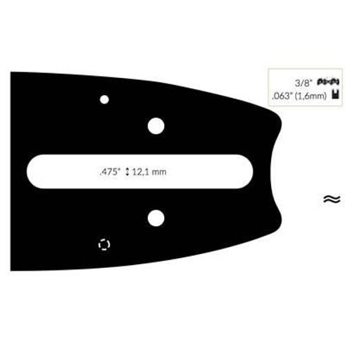 Guide Chaine Tronçonneuse Aeg 40cm 3/8 .063 (1,6mm).