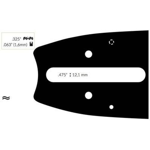 Guide Chaine Tronçonneuse Aeg 45cm .325 .063 (1,6mm).