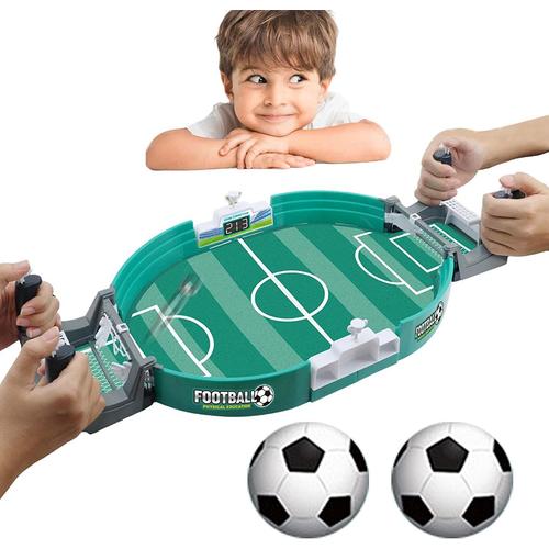 Mini Jeu De Baby-Foot Avec 2 Balles, Jeu De Société De Football, Jouet De Table De Football Pour Deux ,Cadeau De Fête Pour Enfants Adultes