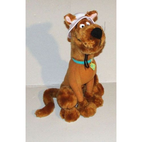 Peluche Scooby Doo Chapeau Blanc Play By Play - Doudou Chien Scoubi 29 Cm