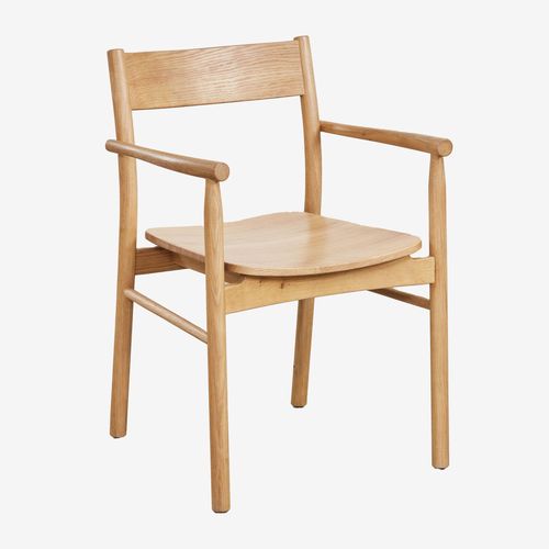 Pack De 2 Chaises De Salle À Manger En Bois De Chêne Mara Signature Bois Naturel