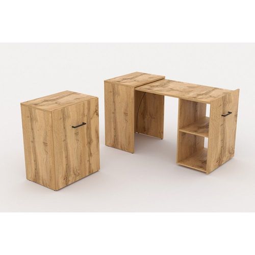 Bureau Pliable Spécial Petite Espace Collection Flip Coloris Pin.