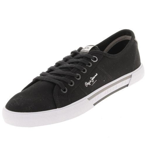 Chaussures Basses Toile Pepe Jeans Brady Blk Sneakers Noir 2000001406809