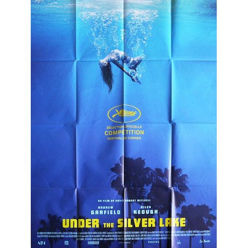 Under The Silver Lake - Véritable Affiche De Cinéma Pliée - Format 120x160 Cm - De David Robert Mitchell Avec Andrew Garfield, Riley Keough, Topher Grace - 2018