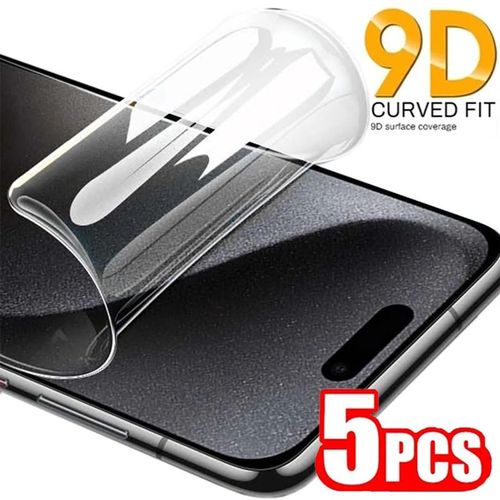 5 Film Hydrogel Protection Ecran Pour Iphone, Smartphone: Iphone 16 Pro Max